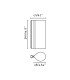 Cata 360Cm LED Wall Lamp Walnut, Beige Shade 2700K