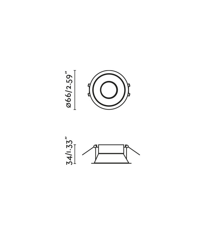 Flac Outdoor Recessed Downlight White MR11 GU10 IP65