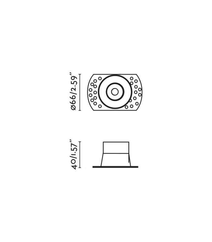 Flac Trimless Recessed Downlight White MR11 GU10