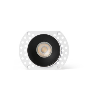 Flac Trimless Recessed Downlight Black MR11 GU10 IP44