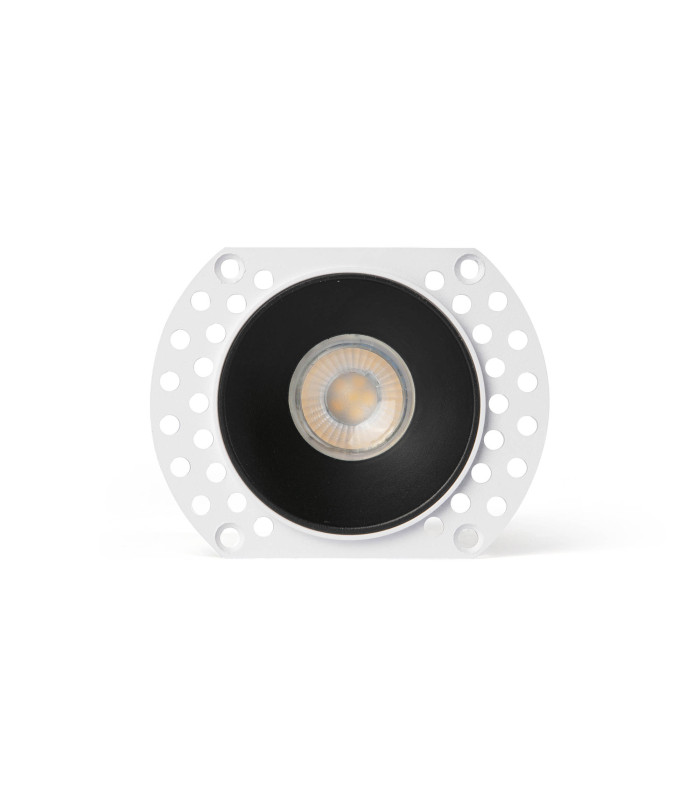 Flac Trimless Recessed Downlight Black MR11 GU10 IP44