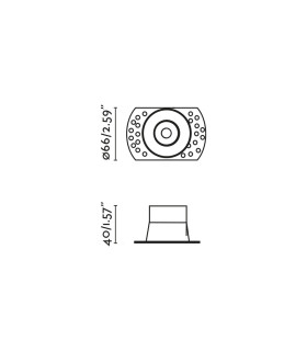 Flac Trimless Recessed Downlight Black MR11 GU10 IP44