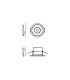 Flic Adjustable Recessed Downlight Black MR11 GU10