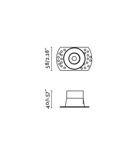 Flic Trimless Adjustable Recessed Downlight White MR11 GU10