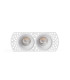 Flic Trimless Adjustable Twin Recessed Downlight White MR11 GU10
