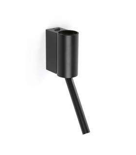Dante LED Reading Wall Light Matt Black 5W/3W 2700K