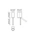 Dante LED Reading Wall Light Matt White 5W/3W 2700K