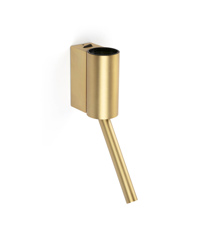 Dante LED Reading Wall Light Satin Gold 5W/3W 2700K