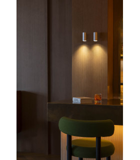 Stan Flush Wall Lamp Brushed Aluminium GU10