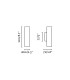 Stan Up & Down Wall Lamp Brushed Aluminium GU10