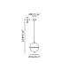 Dome 23Cm Globe Pendant Ceiling Light Satin Black, Gloss White Shade E27