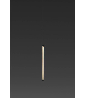 Lumina 60Cm 1L Black Pendant 12W 2200K