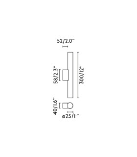 Calma Bathroom Wall Lamp Wood S14D IP44 5W