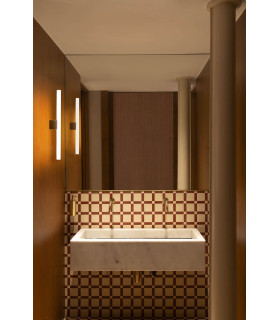 Calma Bathroom Wall Lamp Wood S14D IP44 7W