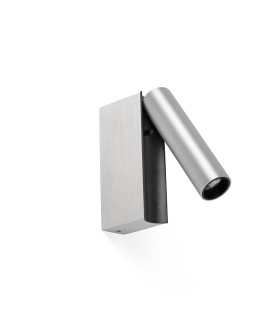 Cronos LED Reading Wall Light Brushed Aluminium 2700K