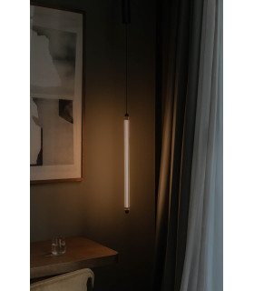 Lumina 60Cm 1L Black Pendant 12W 2200K Dali