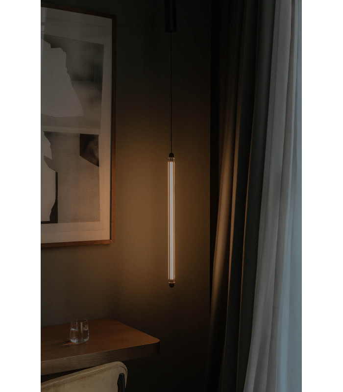 Lumina 60Cm 1L Black Pendant 12W 2200K Dali