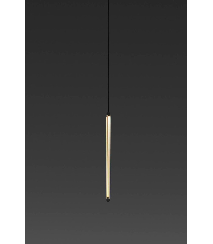 Lumina 60Cm 1L Black Pendant Recessed Frameless 12W 2700K Dali