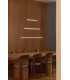 Lumina 60Cm 1L Black Horizontal Pendant 12W 2200K