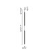 Lumina 60Cm 2L Black Pendant 24W 2200K