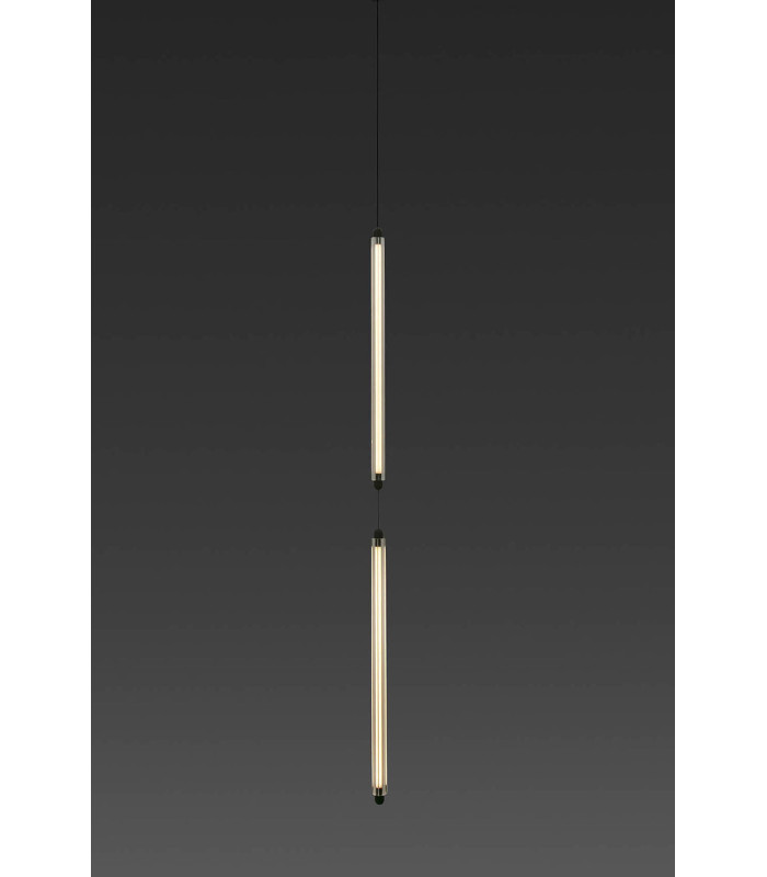 Lumina 60Cm 2L Black Pendant 24W 2700K