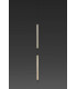 Lumina 60Cm 2L Black Pendant 24W 2700K Dali