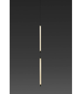 Lumina 60Cm 2L Black Pendant 24W 2700K Dali
