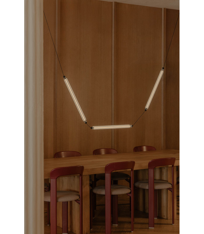 Lumina 60Cm 3L Black Curved Pendant 36W 2200K