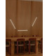 Lumina 60Cm 3L Black Curved Pendant 36W 2200K Dali