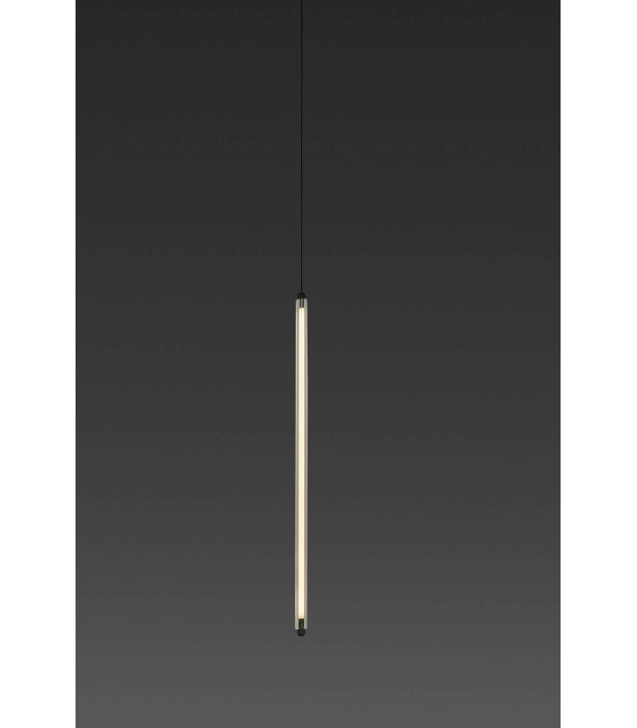 Lumina 90Cm 1L Black Pendant 18W 2700K