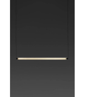 Lumina 90Cm 1L Black Pendant 18W 2700K Dali
