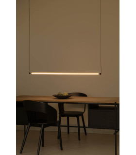 Lumina 120Cm 1L Black Horizontal Pendant 24W 2200K