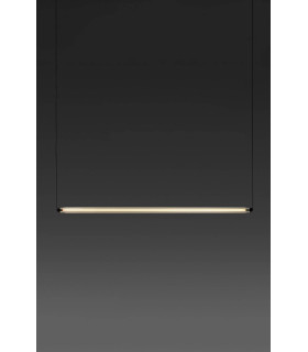 Lumina 120Cm 1L Black Horizontal Pendant 24W 2200K Dali