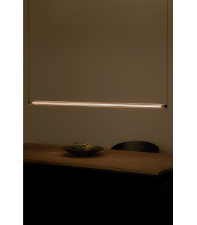 Lumina 120Cm 1L Black Horizontal Pendant 24W 2200K Dali