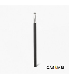 Rush LED Outdoor Bollard 310Cm Dark Grey Pole Lamp 2700K 180º Casambi Dimmable IP65