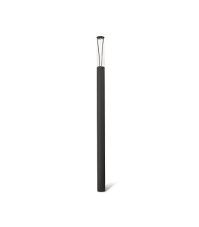 Rush LED Outdoor Bollard 310Cm Dark Grey Pole Lamp 3000K 180º IP65