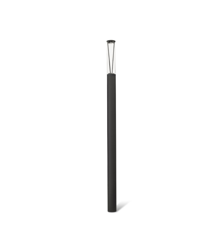 Rush LED Outdoor Bollard 310Cm Dark Grey Pole Lamp 4000K 360º Wide Dali Dimmable IP65
