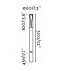 Rush LED Outdoor Bollard 310Cm Dark Grey Pole Lamp 4000K 360º Wide Dali Dimmable IP65