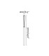 Rush LED Outdoor Bollard 370Cm Dark Grey Pole Lamp 2700K 360º Wide Dali Dimmable IP65
