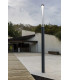 Rush LED Outdoor Bollard 370Cm Dark Grey Pole Lamp 3000K 360º Dali Dimmable IP65