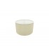 Round Cylinder, 300 x 170mm Faux Silk Fabric Shade, Ivory Pearl, White Laminate - 1