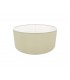 Round Cylinder, 500 x 200mm Faux Silk Fabric Shade, Ivory Pearl, White Laminate - 1