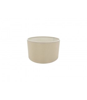 Round Cylinder, 300 x 170mm Dual Faux Silk Fabric Shade, Nude Beige, Moonlight - 1