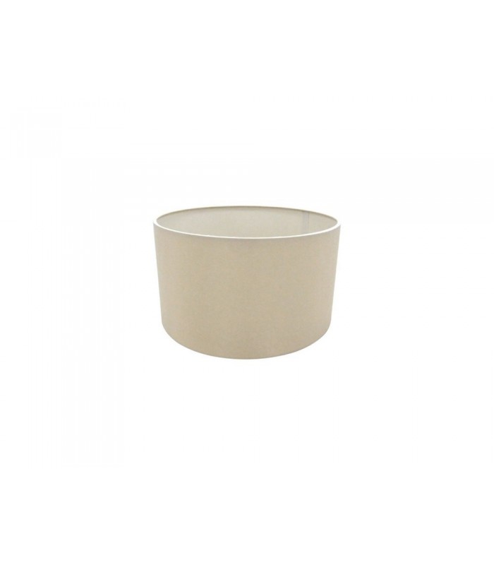 Round Cylinder, 300 x 170mm Dual Faux Silk Fabric Shade, Nude Beige, Moonlight - 1