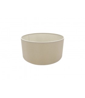 Round Cylinder, 400 x 180mm Dual Faux Silk Fabric Shade, Nude Beige, Moonlight - 1