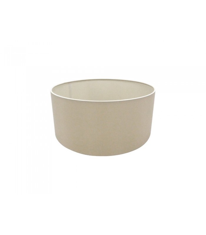Round Cylinder, 400 x 180mm Dual Faux Silk Fabric Shade, Nude Beige, Moonlight - 1