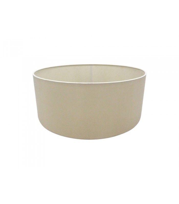 Round Cylinder, 500 x 200mm Dual Faux Silk Fabric Shade, Nude Beige, Moonlight - 1