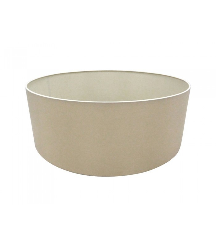 Round Cylinder, 600 x 220mm Dual Faux Silk Fabric Shade, Nude Beige, Moonlight - 1