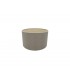 Round Cylinder, 300 x 170mm Dual Faux Silk Fabric Shade, Taupe, Halo Gold - 1