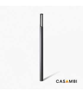 Screen LED Outdoor Bollard 310Cm Dark Grey Pole Lamp 4000K 180º Casambi Dimmable IP65